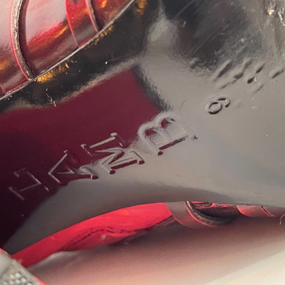 L.A.M.B. Gwen Stefani Red Ombré Martini Boots Size 9 - Picture 9 of 15